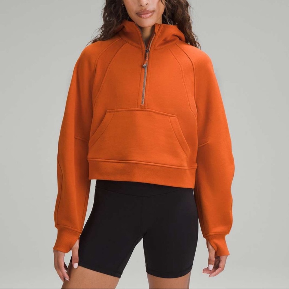 🧡NWT Lululemon Scuba Oversized Half-Zip Hoodie M/L medium/large Burnt Orange